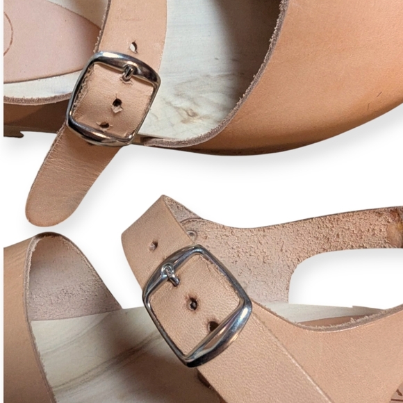 Kurier Clogs Charlie Low Heel Tan Light Brown Size 8.5 Round Toe - Picture 5 of 10